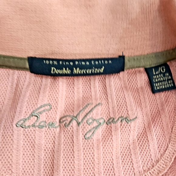 Ben Hogan large Coral Golf Shirt - Picture 2 of 4